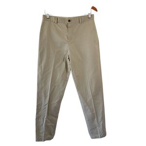 Brooks Brothers Fleece Pantalone Size Junior 18 Tan Cotton Formal Old Money